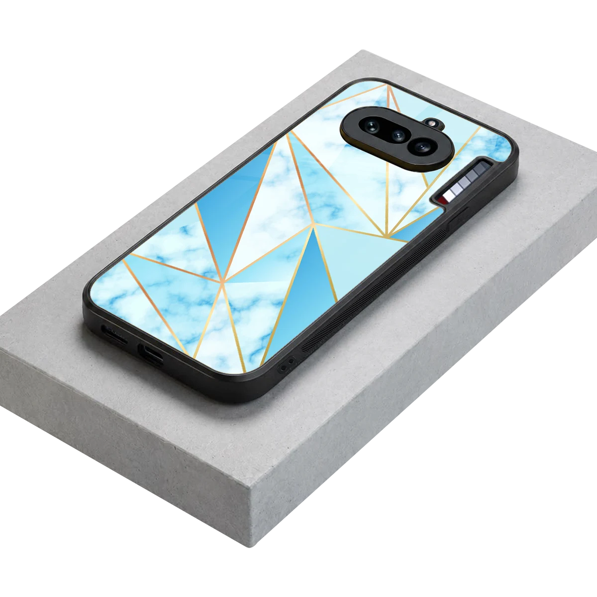 French Marble stylish phone case for nothing phone 4a | glossy glass and slim fit