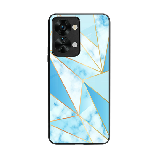 French Marble back phone cover | glass case for oneplus nord 2t