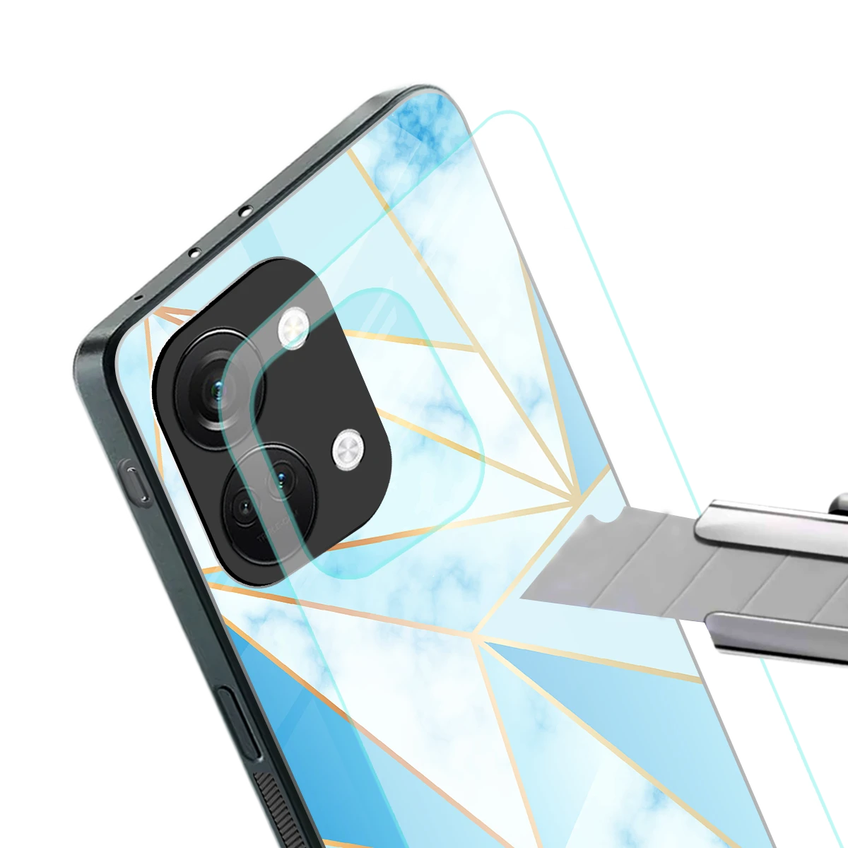 French Marble stylish phone case for oneplus nord 3 | glossy glass and slim fit