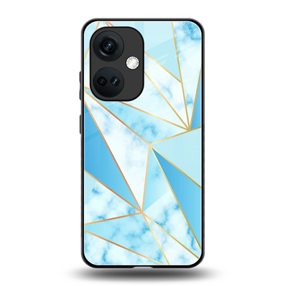 French Marble back phone cover | glass case for oneplus nord ce 3
