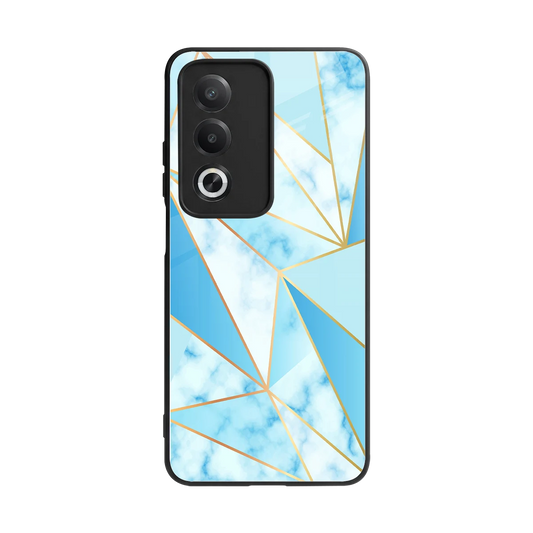 French Marble back phone cover | glass case for oppo a3 pro