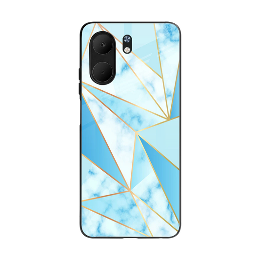 French Marble back phone cover | glass case for oppo a5x 5g