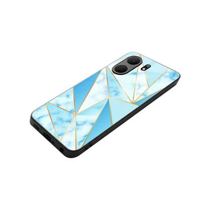 French Marble stylish phone case for oppo a5x 5g | glossy glass and slim fit