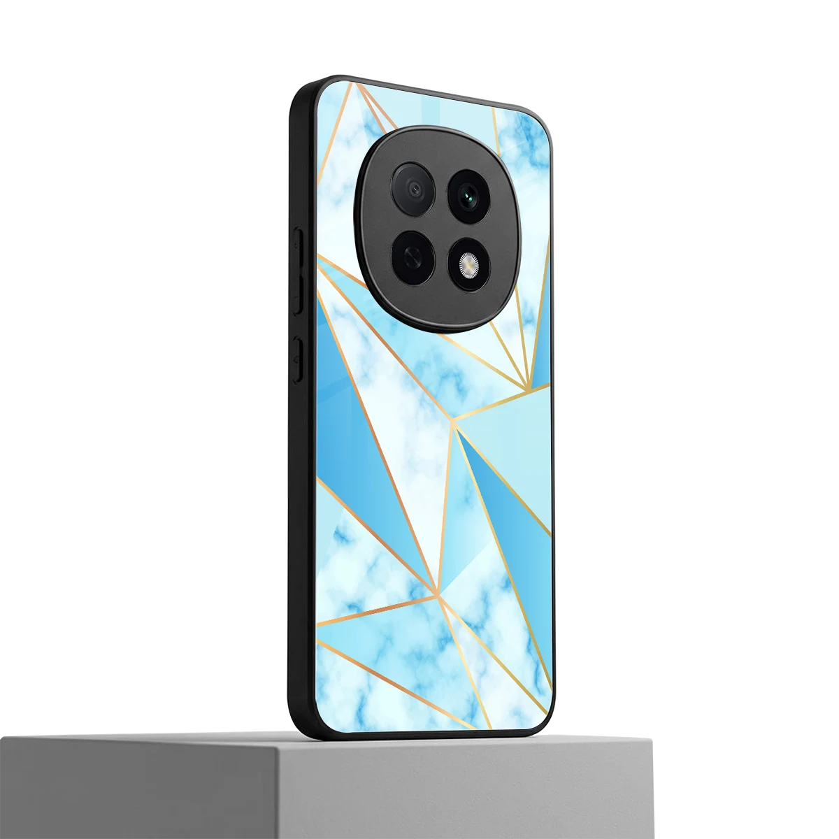 French Marble oppo f29 pro 5g mobile cover | shockproof glass phone case