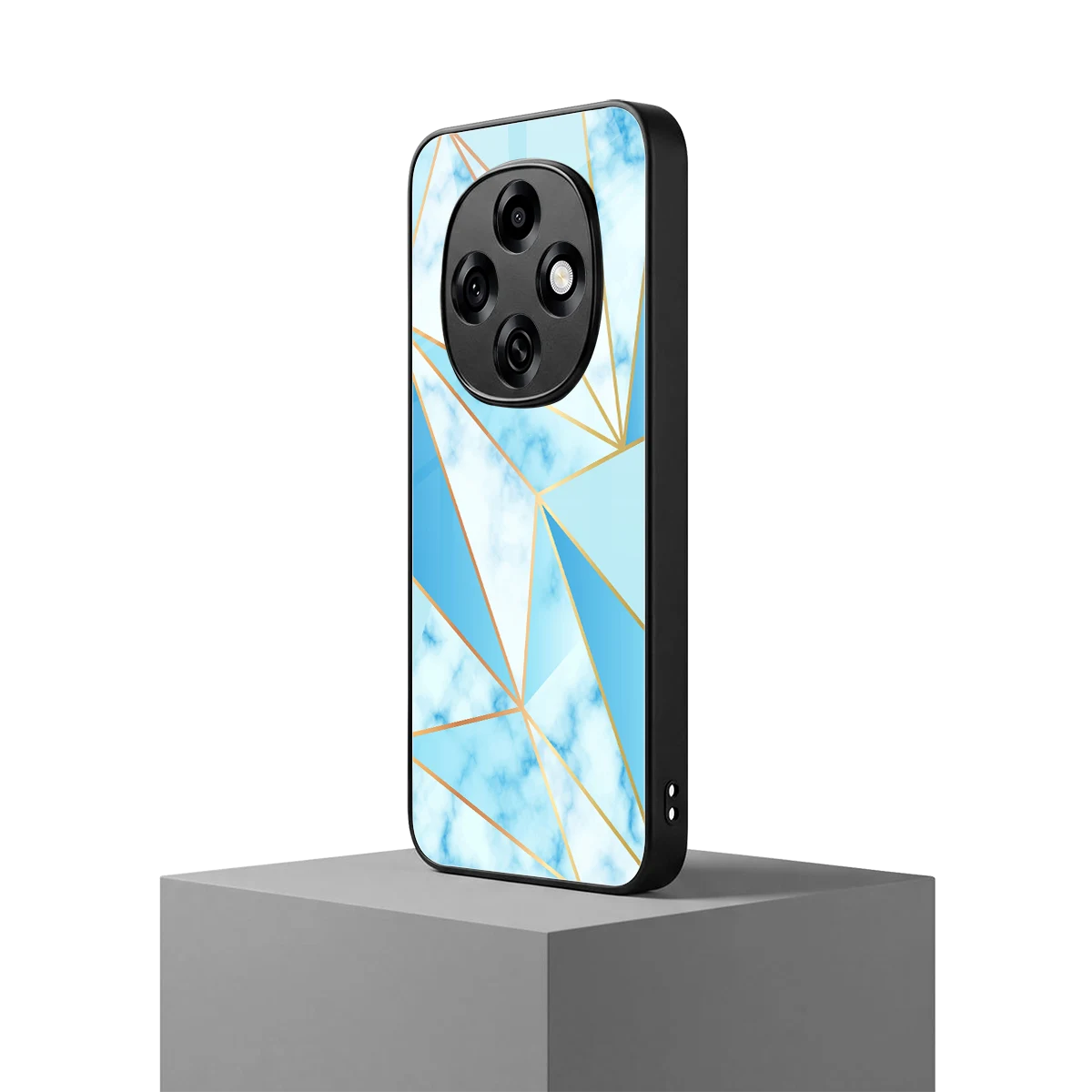 French Marble oppo f31 pro 5g mobile cover | shockproof glass phone case