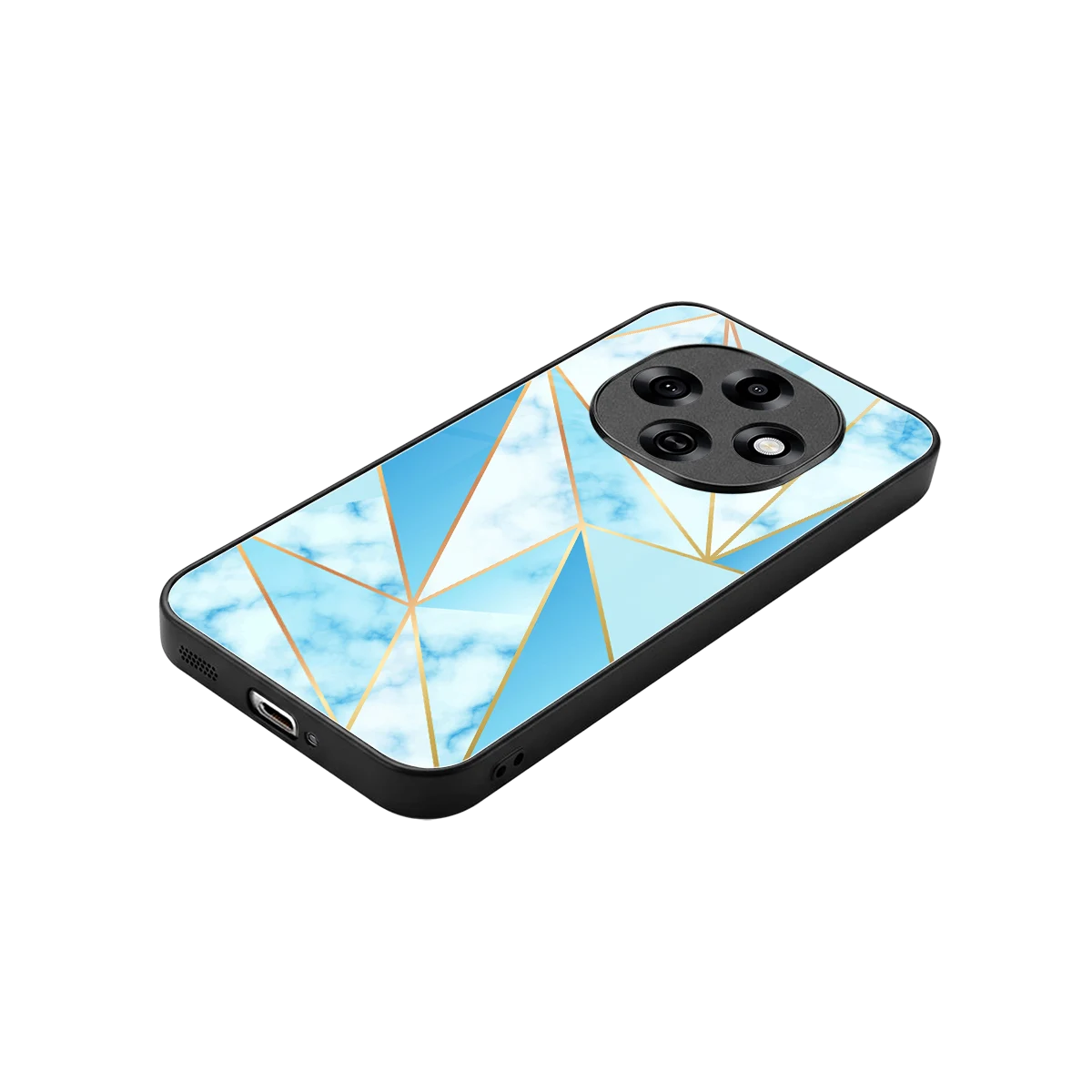 French Marble stylish phone case for oppo f31 pro 5g | glossy glass and slim fit