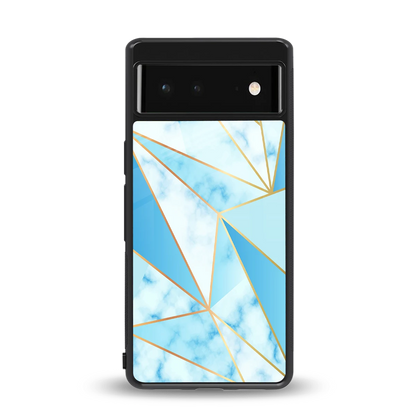 French Marble back phone cover | glass case for google pixel 6a
