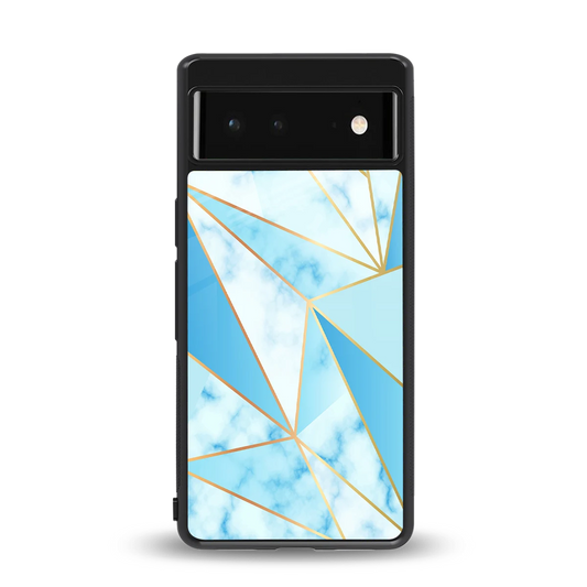 French Marble back phone cover | glass case for google pixel 6a