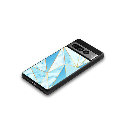 French Marble google pixel 7 pro mobile cover | shockproof glass phone case