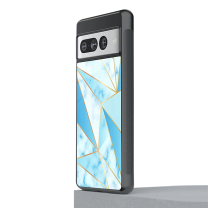 French Marble stylish phone case for google pixel 7 pro | glossy glass and slim fit