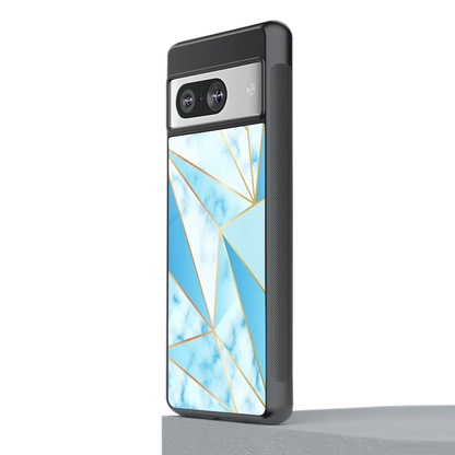 French Marble stylish phone case for google pixel 8 | glossy glass and slim fit
