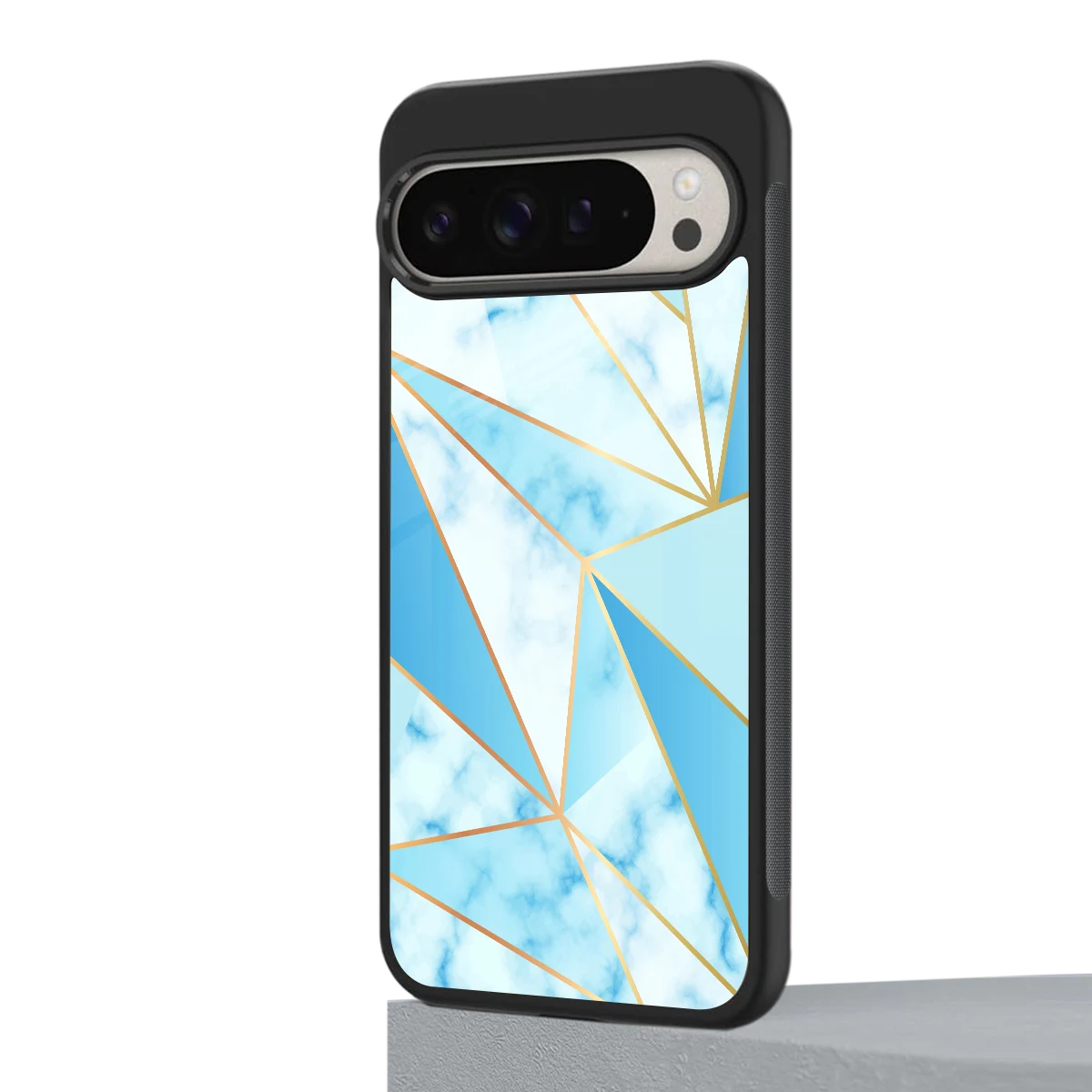 French Marble google pixel 9 pro mobile cover | shockproof glass phone case