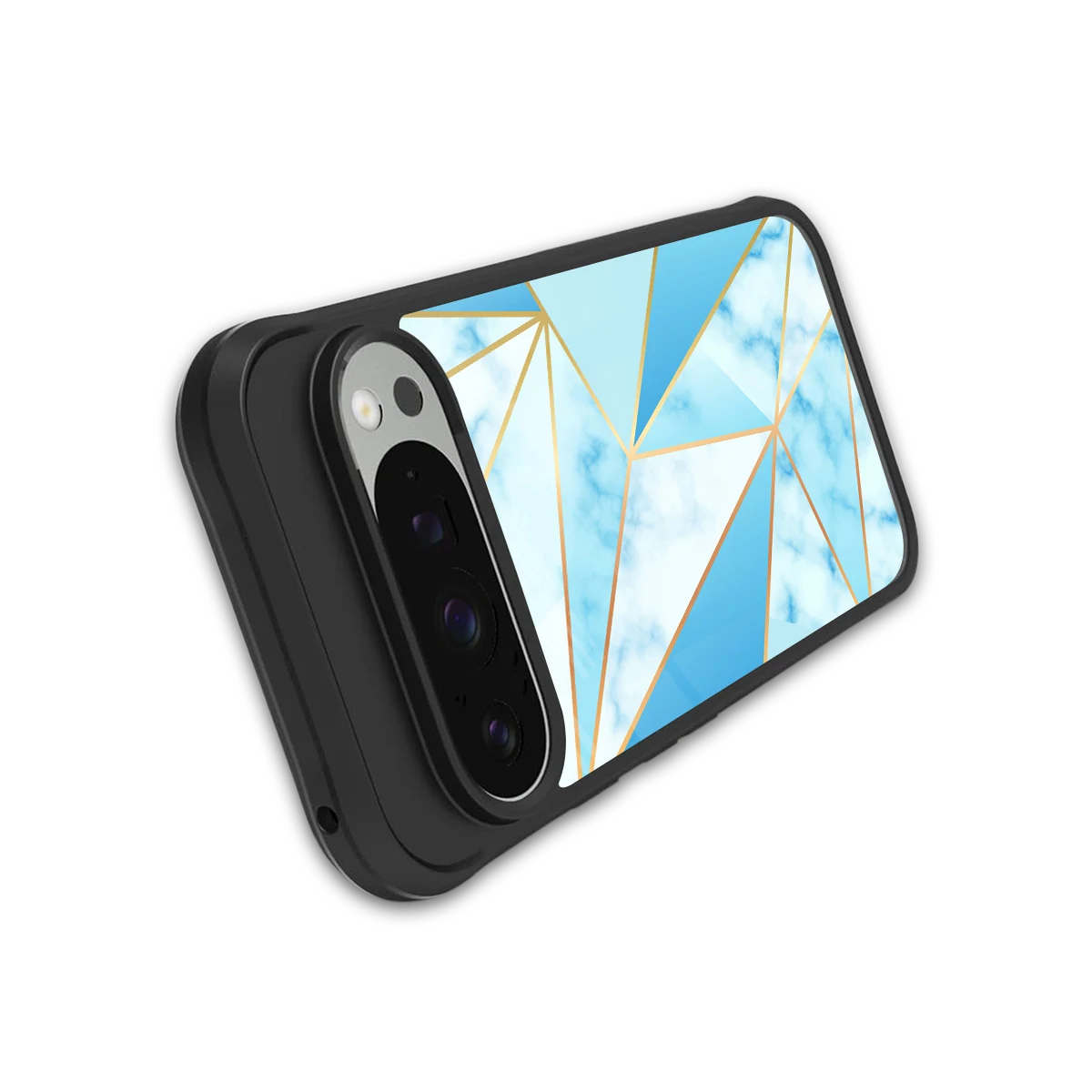 French Marble stylish phone case for google pixel 9 pro | glossy glass and slim fit