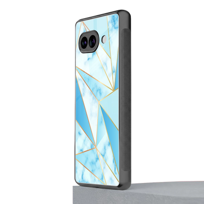 French Marble google pixel 10a mobile cover | shockproof glass phone case