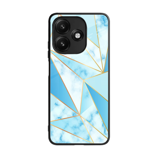 French Marble back phone cover | glass case for redmi 12 5g