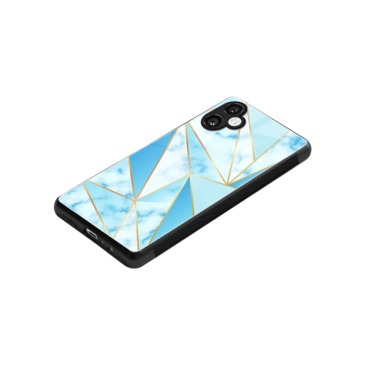 French Marble stylish phone case for samsung galaxy a06 5g | glossy glass and slim fit