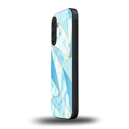 French Marble samsung galaxy m35 5g mobile cover | shockproof glass phone case