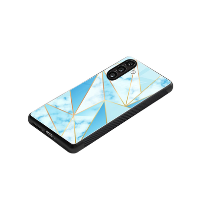 French Marble stylish phone case for samsung galaxy m35 5g | glossy glass and slim fit