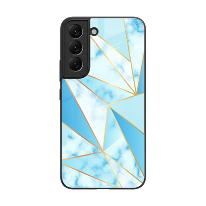 French Marble back phone cover | glass case for samsung galaxy s22