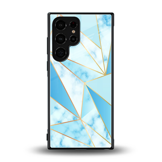 French Marble back phone cover | glass case for samsung galaxy s24 ultra