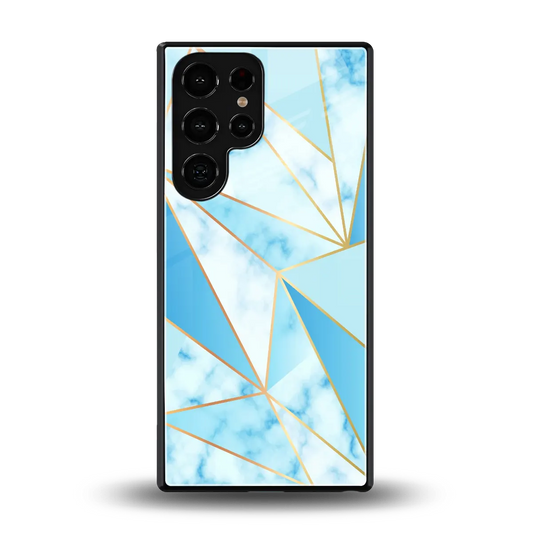 French Marble back phone cover | glass case for samsung galaxy s25 ultra