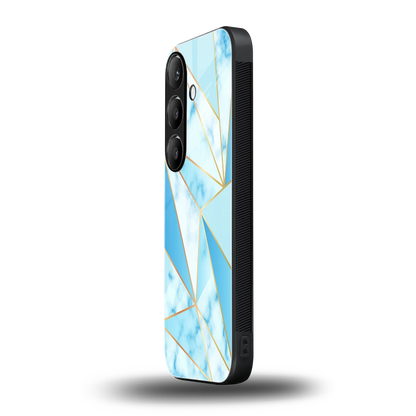 French Marble samsung galaxy s25 mobile cover | shockproof glass phone case