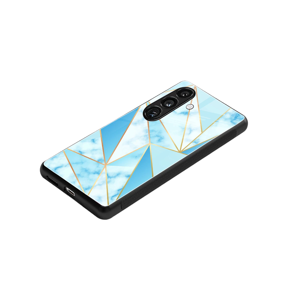 French Marble stylish phone case for samsung galaxy s24 | glossy glass and slim fit