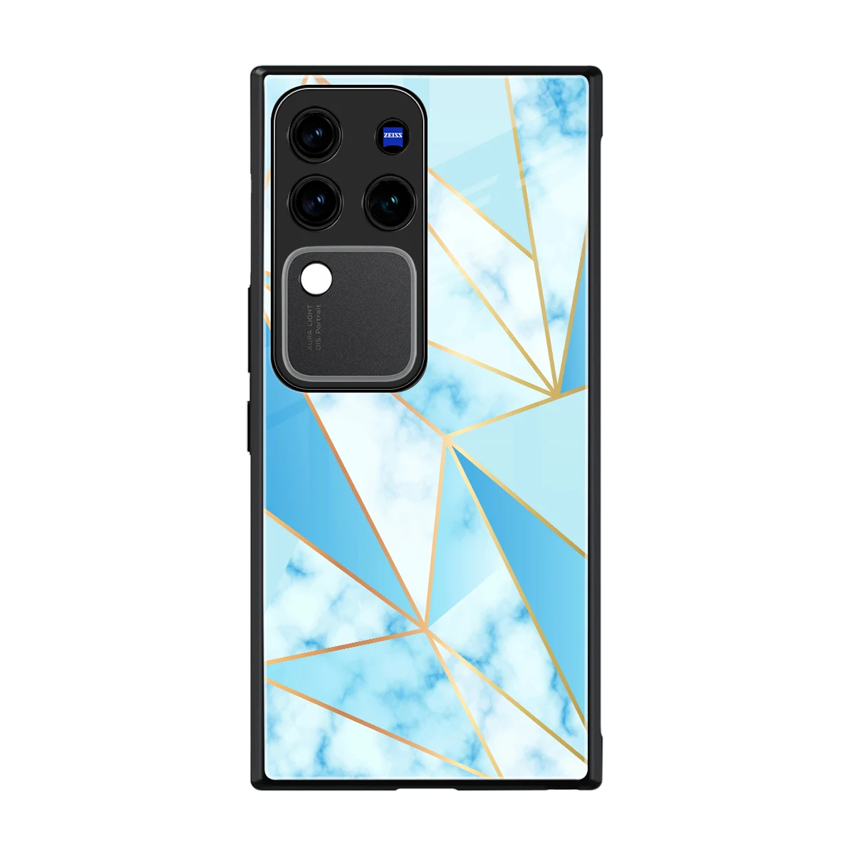 French Marble back phone cover | glass case forvivo v30 pro