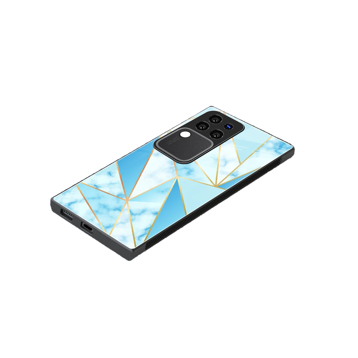 French Marble stylish phone case forvivo v30 pro | glossy glass and slim fit