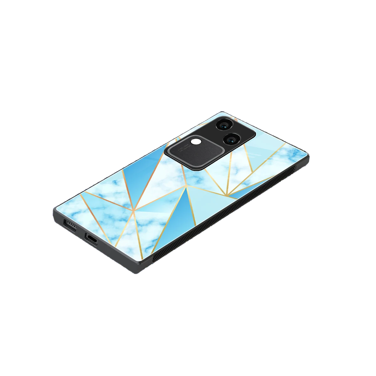 French Marble stylish phone case for vivo v30 | glossy glass and slim fit