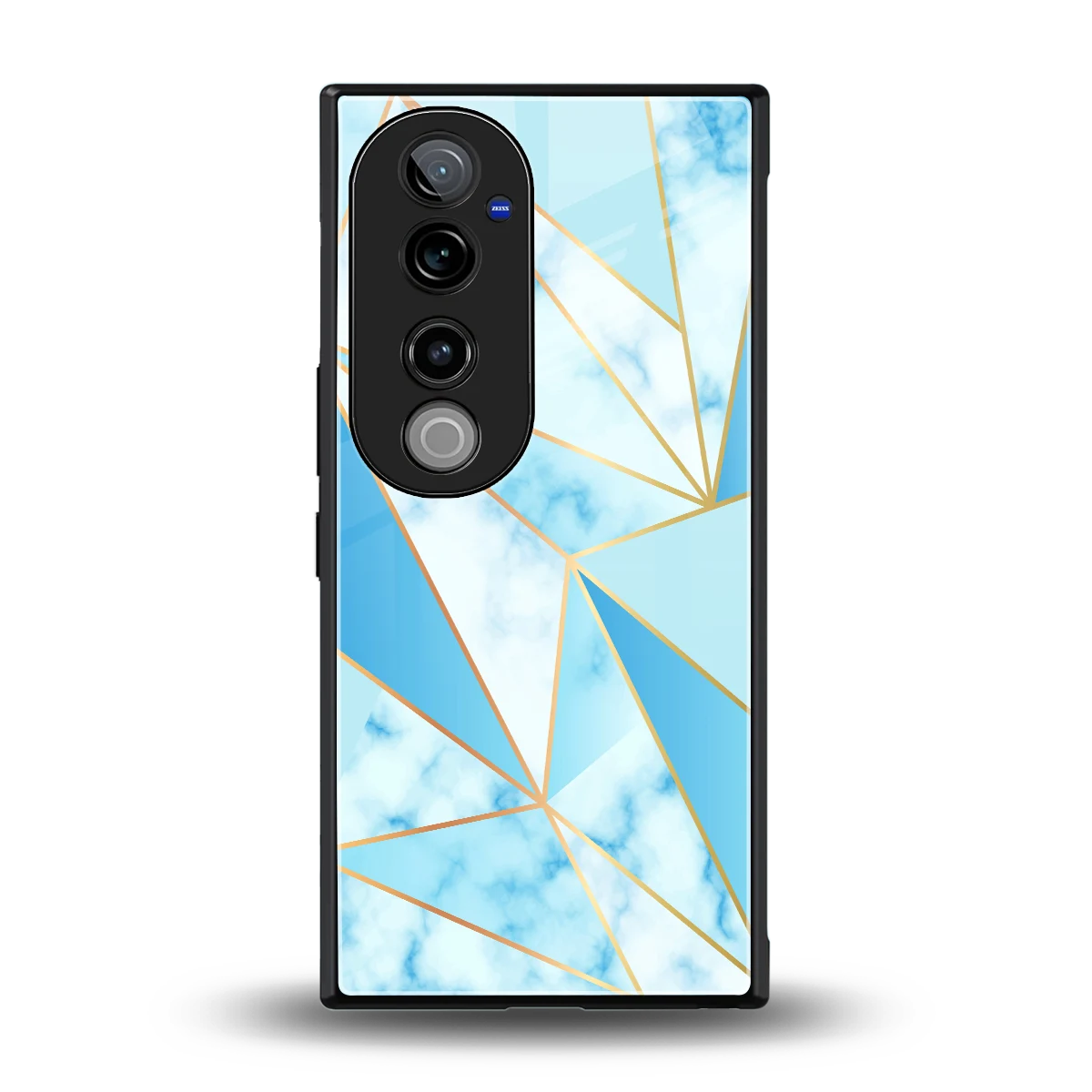 French Marble back phone cover | glass case for vivo v40 pro
