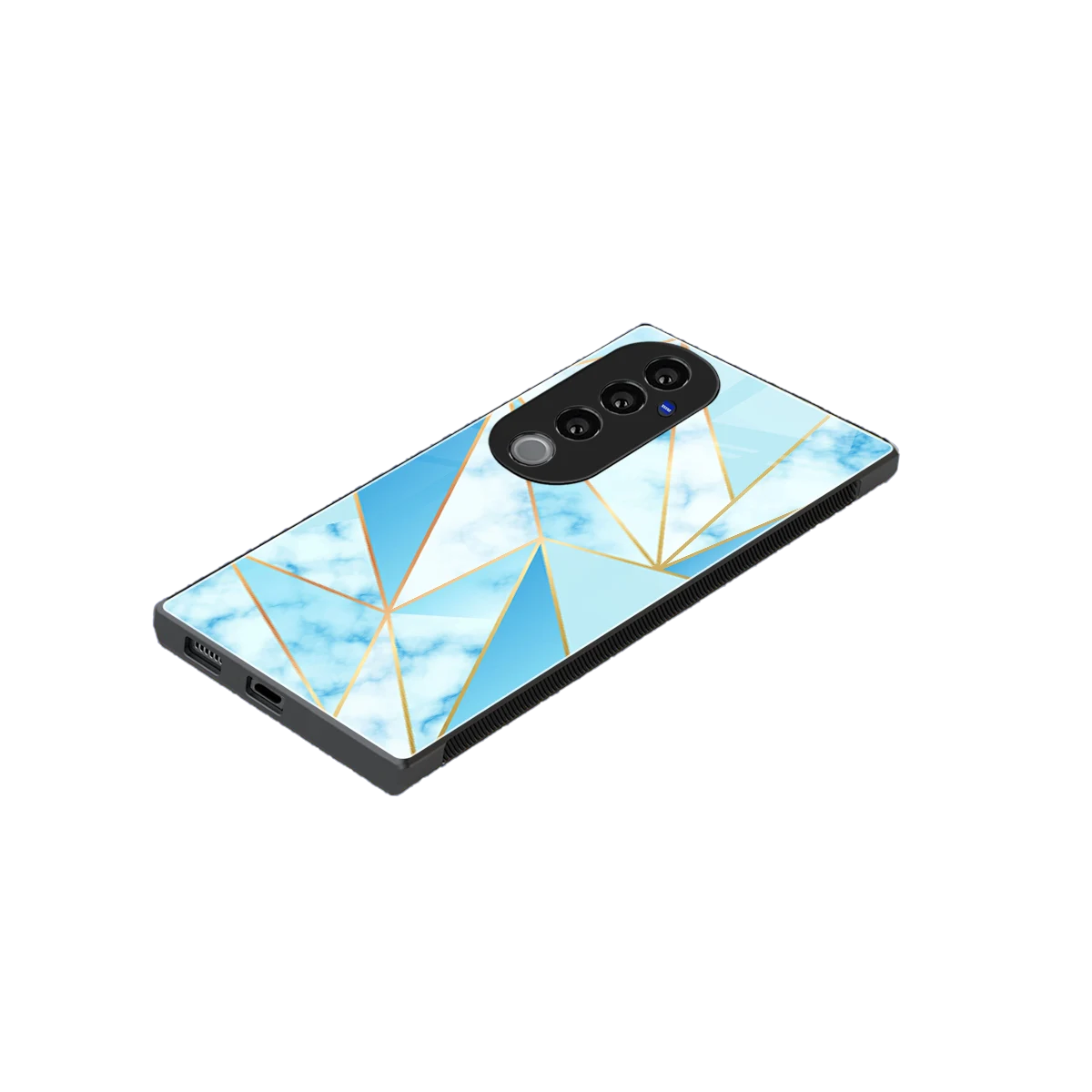 French Marble stylish phone case for vivo v40 pro | glossy glass and slim fit