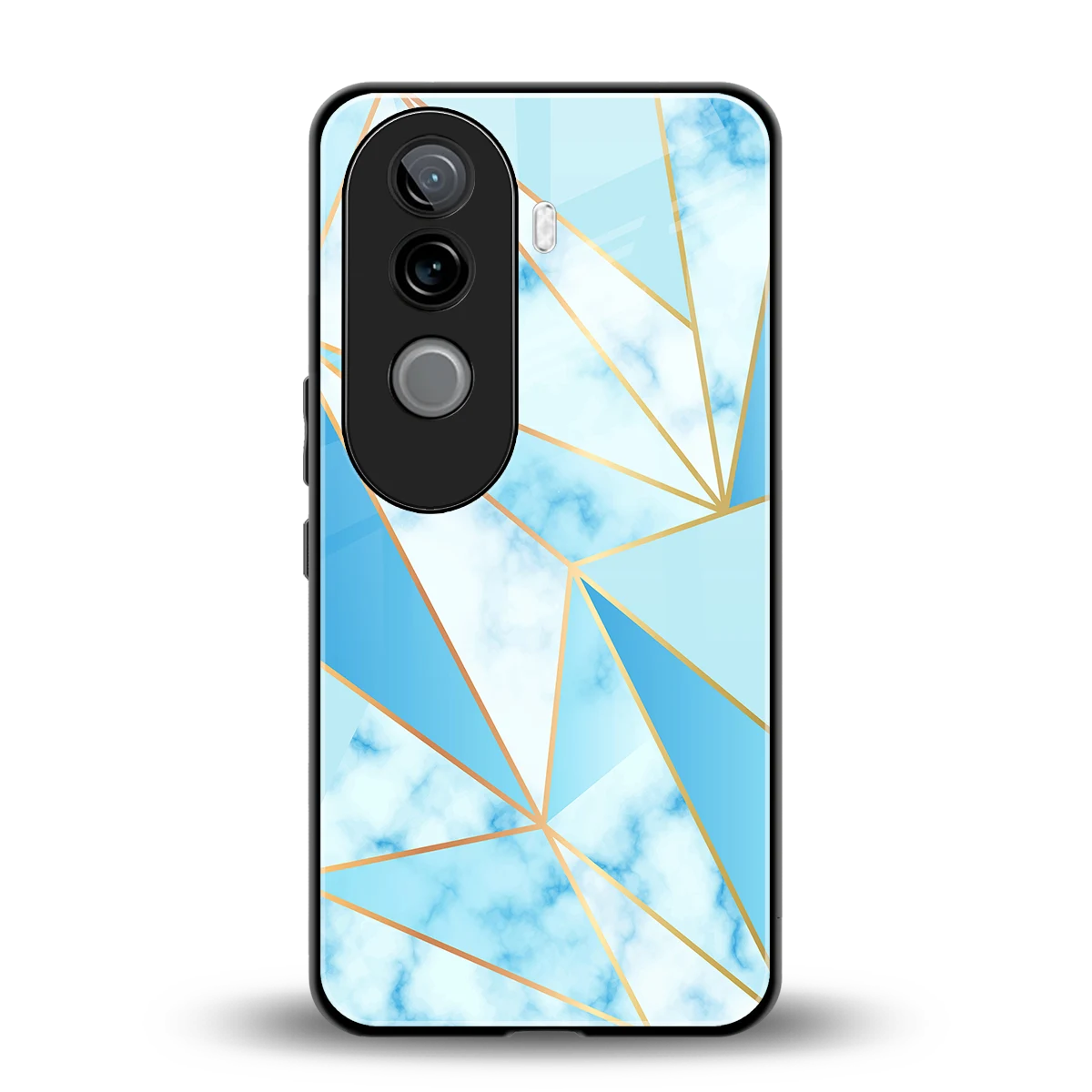 French Marble back phone cover | glass case for vivo v40e