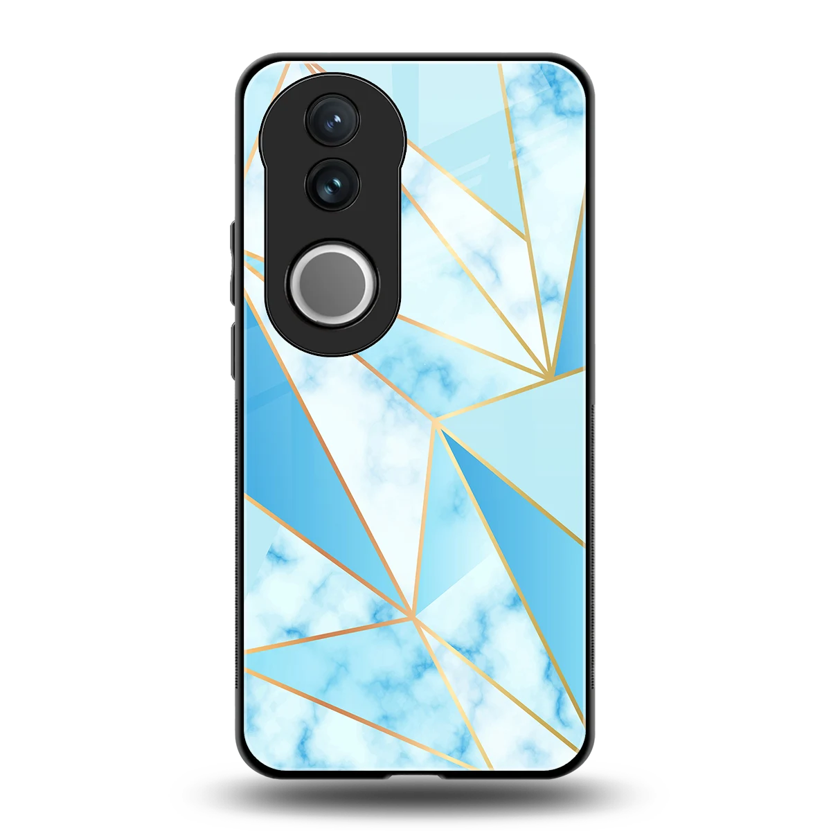 French Marble back phone cover | glass case for vivo v50