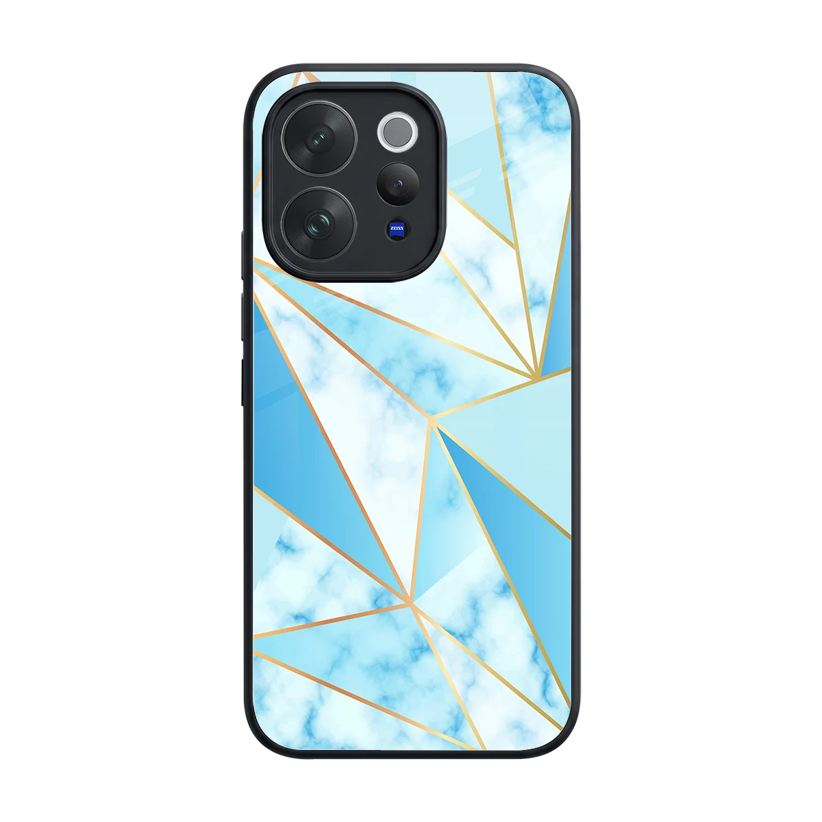 French Marble back phone cover | glass case for vivo v70