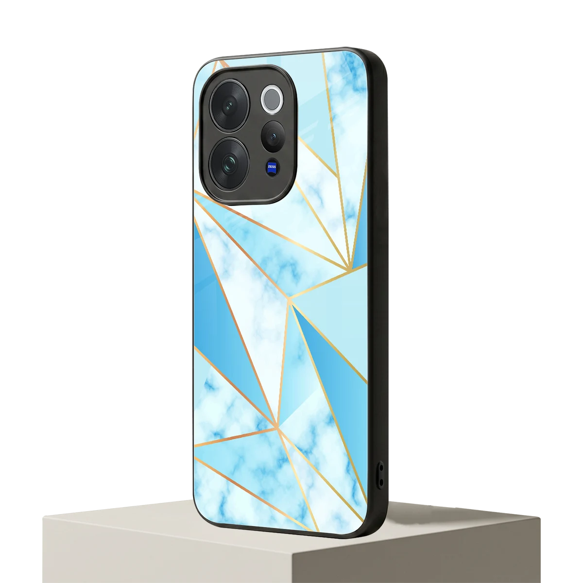 French Marble vivo v70 mobile cover | shockproof glass phone case