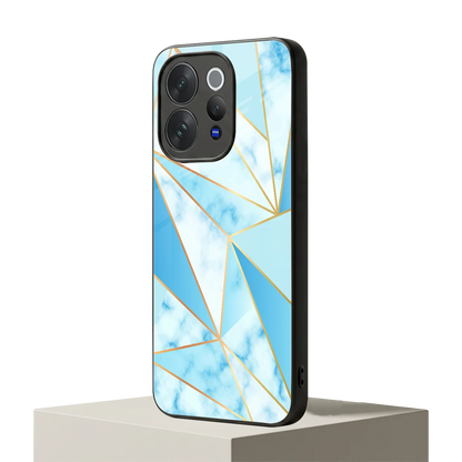 French Marble vivo v70 elite mobile cover | shockproof glass phone case