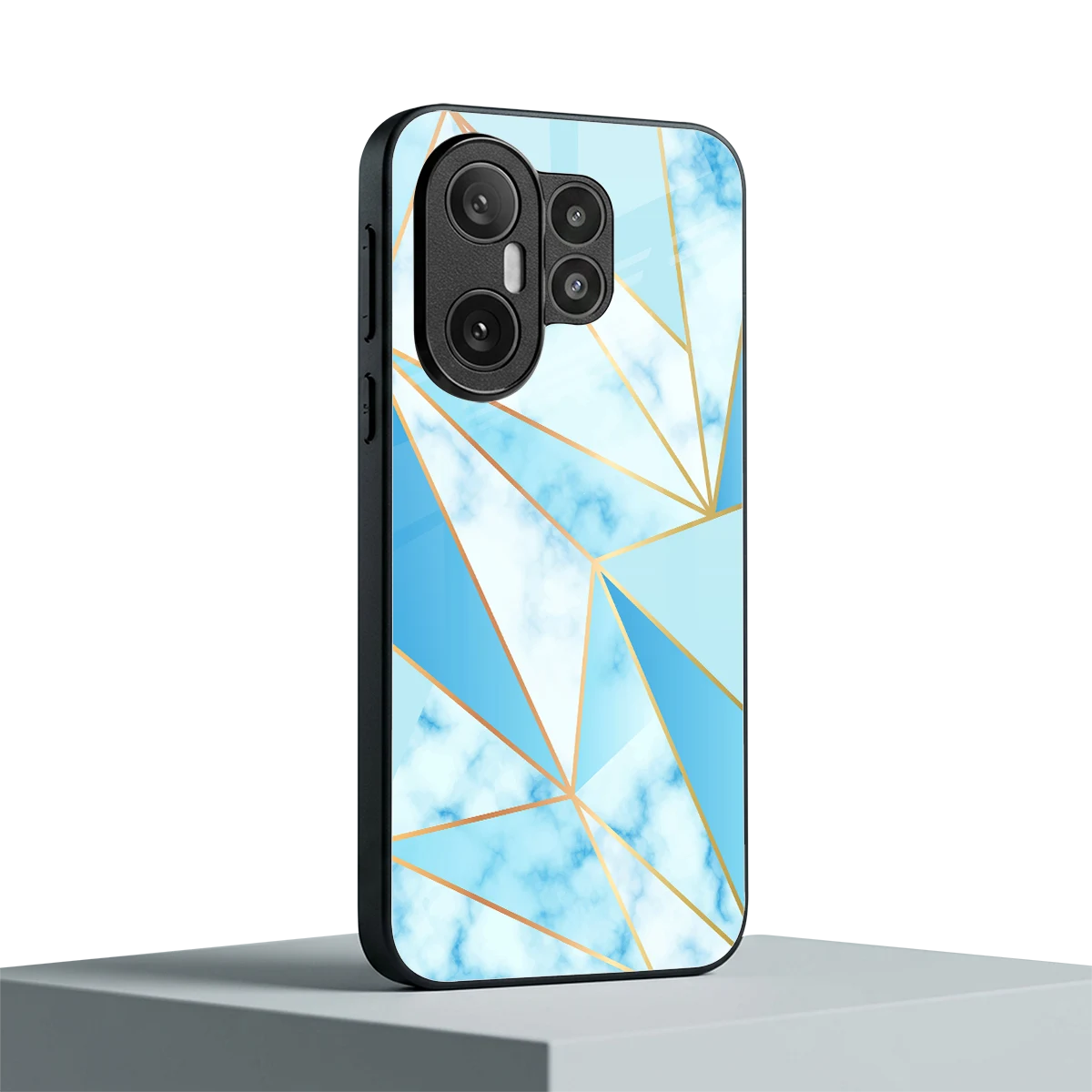 French Marble vivo x200 fe mobile cover | shockproof glass phone case