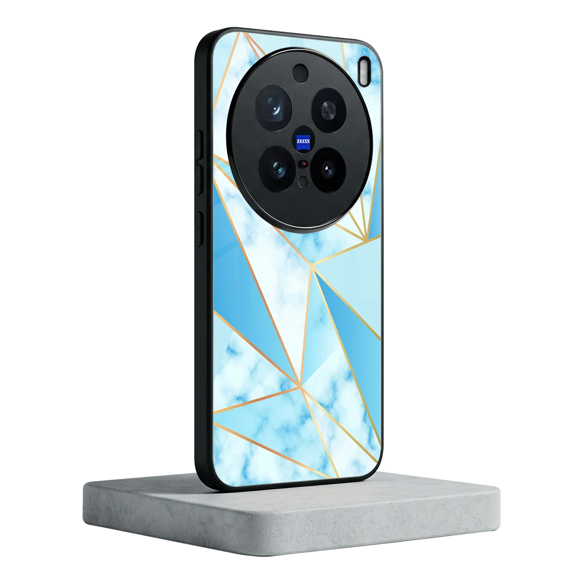 French Marble vivo x200 pro mobile cover | shockproof glass phone case