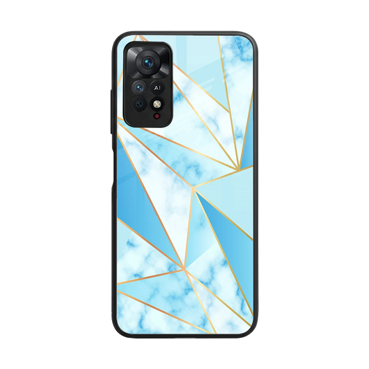 French Marble back phone cover | glass case for redmi note 11 pro