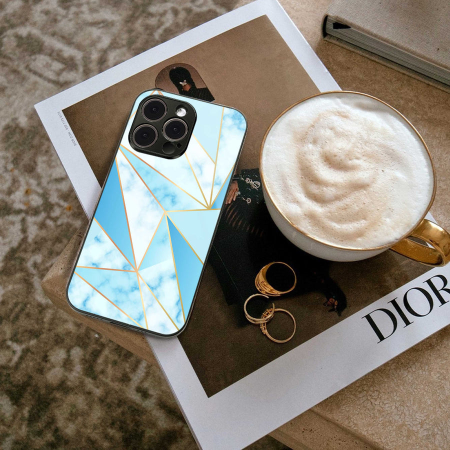 French Marble Phone Case for Iphone 15 Pro | Glass Case