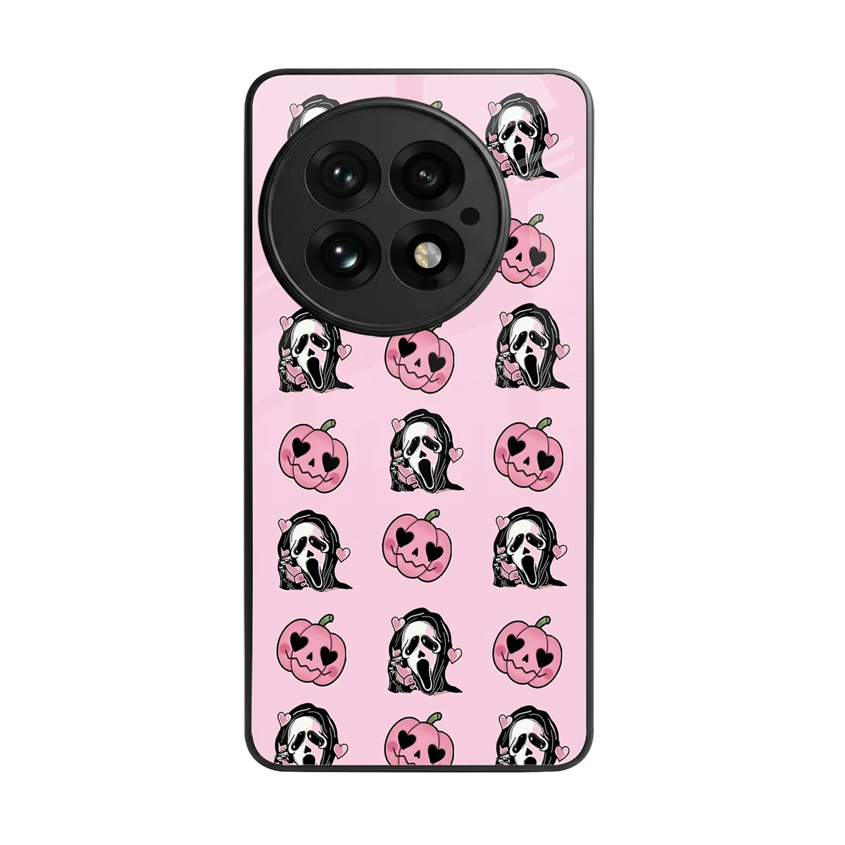 Friendly Ghost back phone cover | glass case for oneplus 13