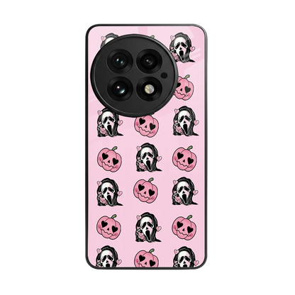 Friendly Ghost back phone cover | glass case for oneplus 13