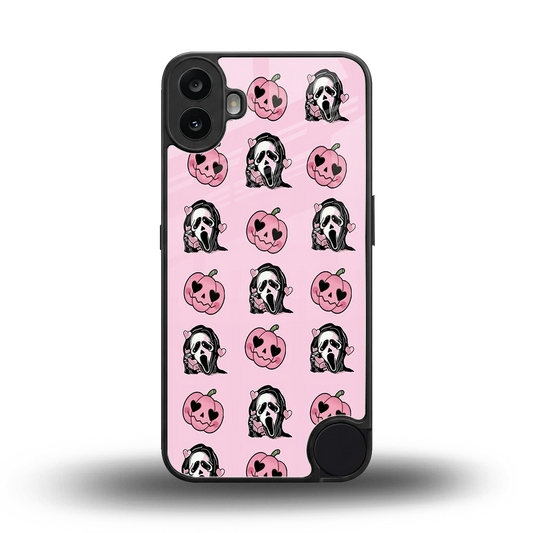 Friendly Ghost back phone cover | glass case for cmf nothing phone 1