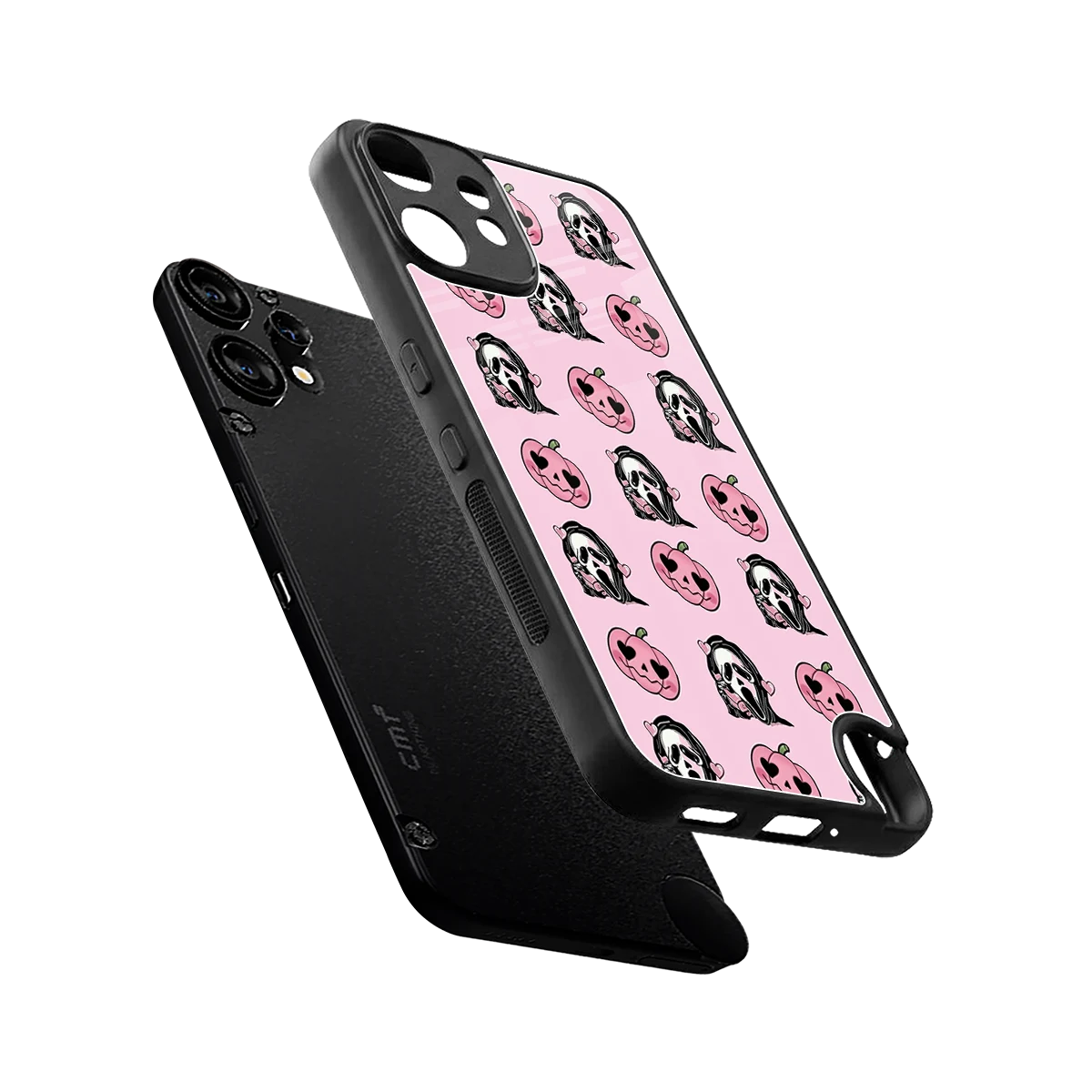 Friendly Ghost sleek cmf nothing phone 2 pro cover with tempered glass back and TPU edges