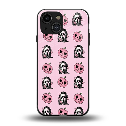 Friendly Ghost back phone cover | glass case for iphone 13 mini