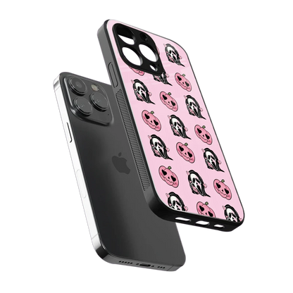 Friendly Ghost sleek iphone 15 pro max cover with tempered glass back and TPU edges