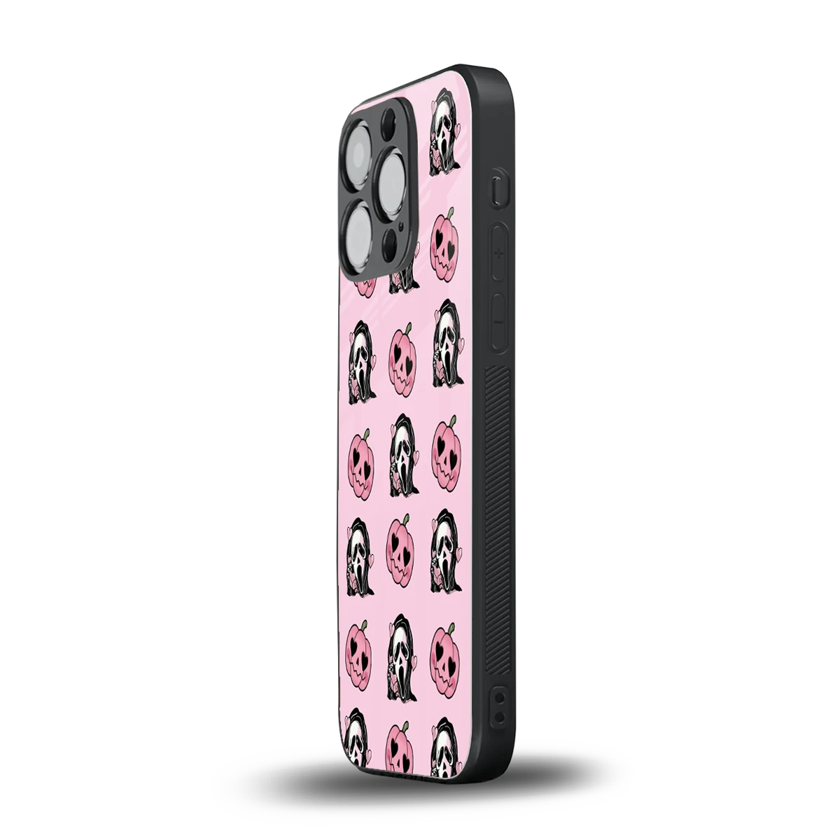 Friendly Ghost iphone 15 pro mobile cover | shockproof glass phone case