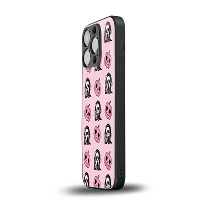 Friendly Ghost iphone 15 pro mobile cover | shockproof glass phone case
