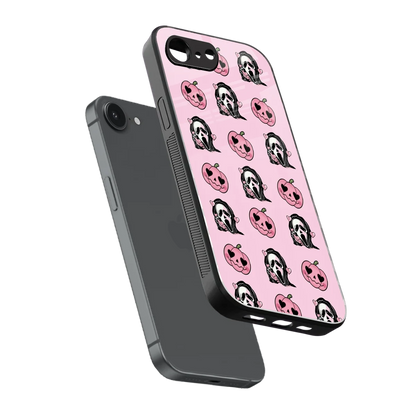 Friendly Ghost sleek iphone 17e cover with tempered glass back and TPU edges